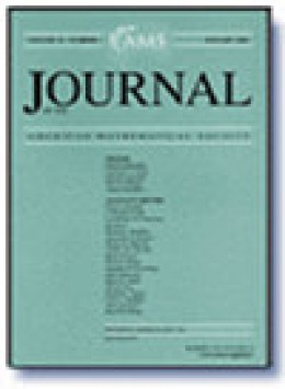 Journal Of The American Mathematical Society