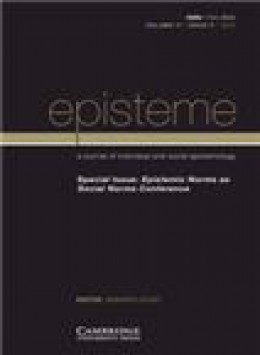 Episteme-a Journal Of Individual And Social Epistemology